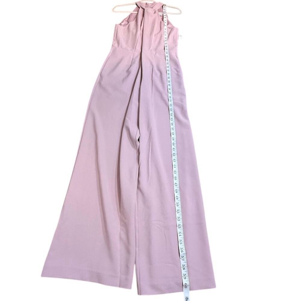 Julia Jordan Light Mauve Formal Wide Leg Jumpsuit Halter Neck Prom Size 10 NWT - Picture 7 of 10